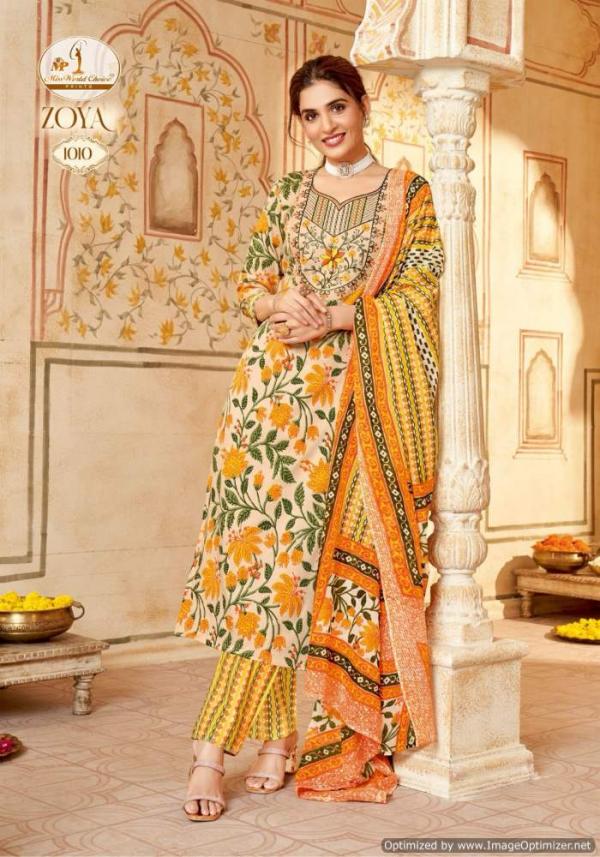 Miss World Zoya Vol 1 Slub Printed Dress Material Collection